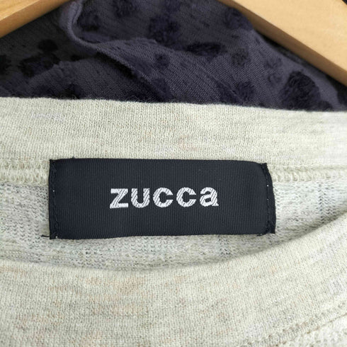 ズッカ ZUCCa エンボス加工 クルーネックニット レディース JPN:M