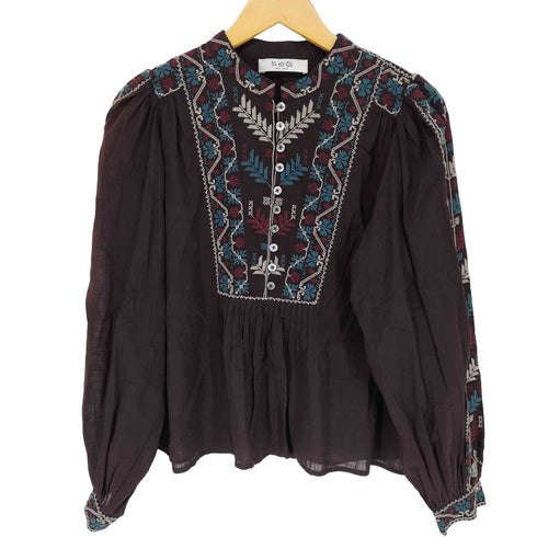 シーニューヨーク sea new york 刺繍ブザムブラウス レディース