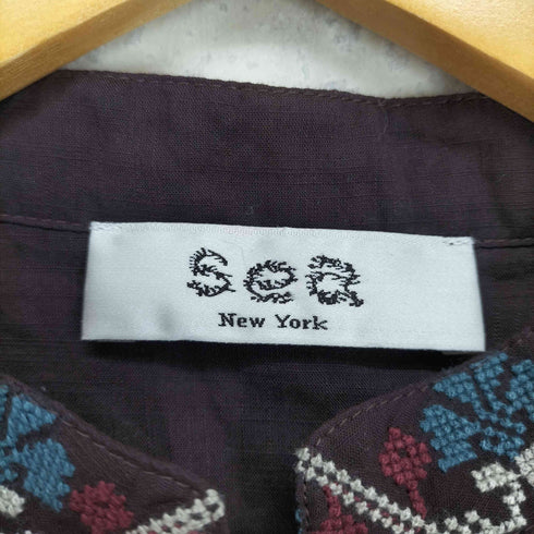 シーニューヨーク sea new york 刺繍ブザムブラウス レディース
