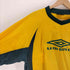 アンブロ UMBRO ロゴ プリント ナイロン L/S ゲーム シャツ 裾ジップ ナイロン パンツ セットアップ メンズ M~L