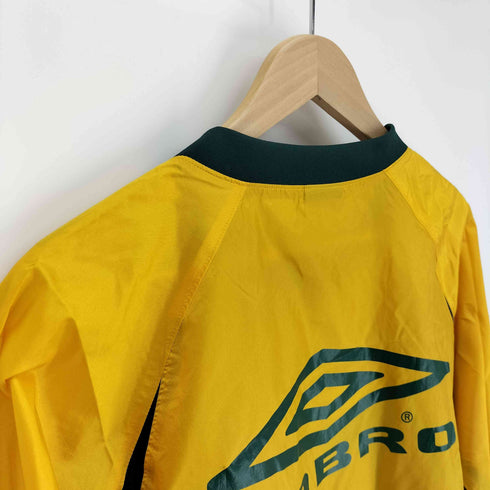 アンブロ UMBRO ロゴ プリント ナイロン L/S ゲーム シャツ 裾ジップ ナイロン パンツ セットアップ メンズ M~L