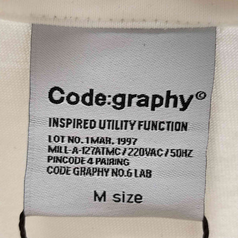 code:graphy プリントクルーネックTEE メンズ JPN:M