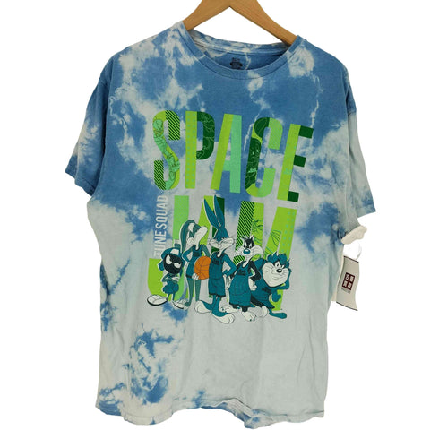 アニメ キャラクター プリント ブリーチ加工 S/S クルーネック Tシャツ メンズ import:L