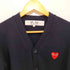 プレイコムデギャルソン PLAY COMME des GARCONS ハートロゴウールカーディガン メンズ M