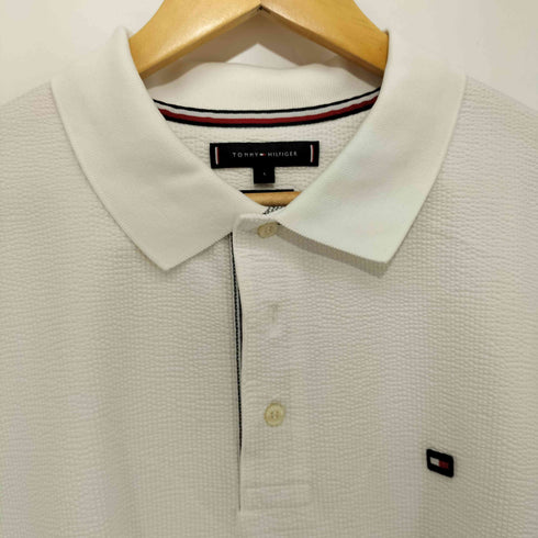 トミーヒルフィガー TOMMY HILFIGER フラッグ刺繍 ショートスリーブポロシャツ メンズ import:L