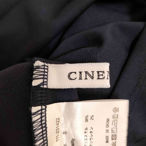 CINEMATIQ 七分袖 胸元ねじり フレアワンピース レディース JPN:S
