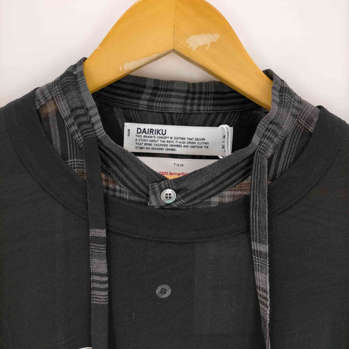 ダイリク DAIRIKU SKELTON LAYERED CHECK SHIRT メンズ JPN:L