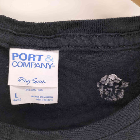 PORT&COMPANY ボディ キャラクター プリント S/S クルーネック Tシャツ レディース import:L