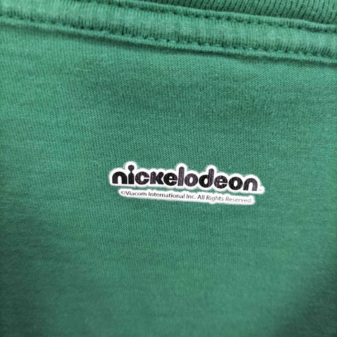 NICKELODEON アニメ キャラクター ボディ プリント S/S クルーネック Tシャツ メンズ