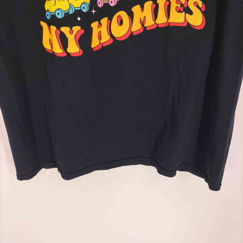 NICKELODEON キャラクター プリント S/S クルーネック Tシャツ メンズ import:L