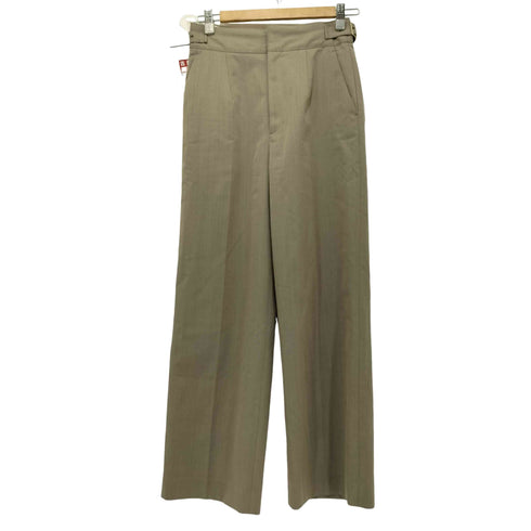 ユナイテッドアローズグリーンレーベルリラクシング UNITED ARROWS green label relaxing ハイウエスト ワイド ストレート パンツ レディース JPN:36