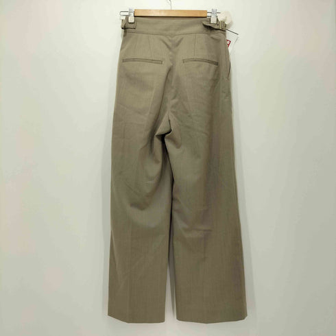 ユナイテッドアローズグリーンレーベルリラクシング UNITED ARROWS green label relaxing ハイウエスト ワイド ストレート パンツ レディース JPN:36