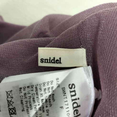 スナイデル snidel ハイネックシースルーニットプルオーバー レディース FREE