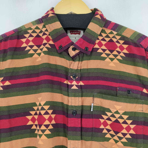 リーバイス Levis ネイティブ柄 L/S ボタンダウンシャツ メンズ JPN:M