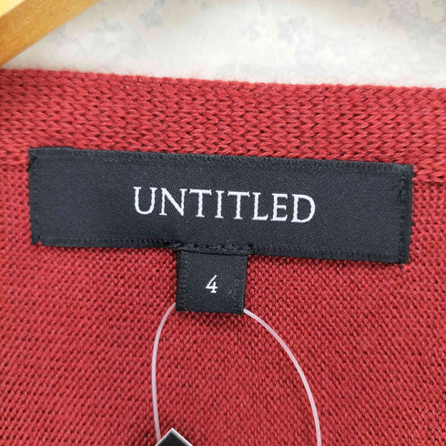 アンタイトル UNTITLED ボートネック ラウンドカットニット レディース 4
