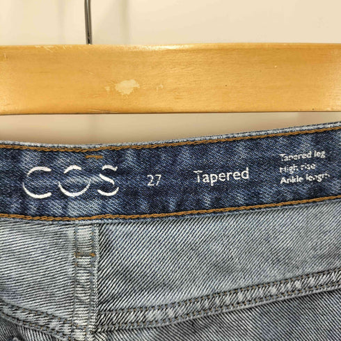 コス COS Tapered ボタンフライ テーパード デニム パンツ レディース 27