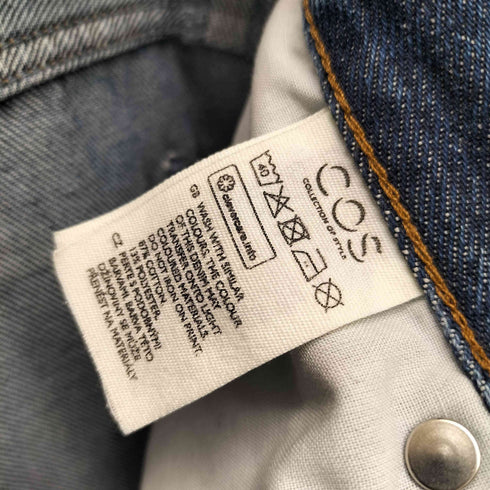 コス COS Tapered ボタンフライ テーパード デニム パンツ レディース 27