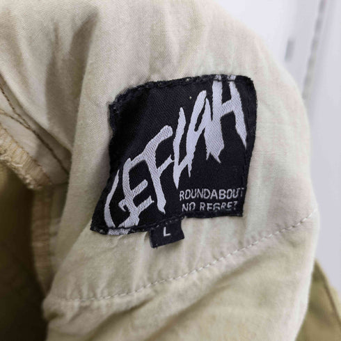レフラー Leflah オーバーダイキャンバスバギーパンツ メンズ JPN:L