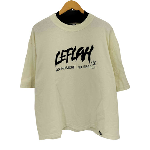 レフラー Leflah ROUNDABOUT NO REGRET プリントTシャツ メンズ JPN:M