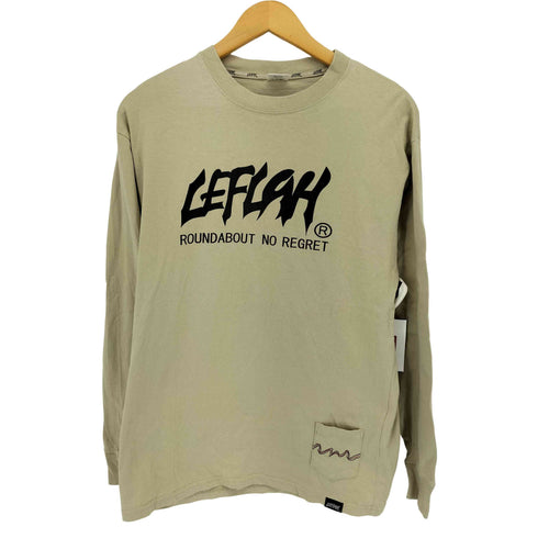 レフラー Leflah ROUNDABOUT NO REGRET 長袖プリントTシャツ メンズ JPN:M
