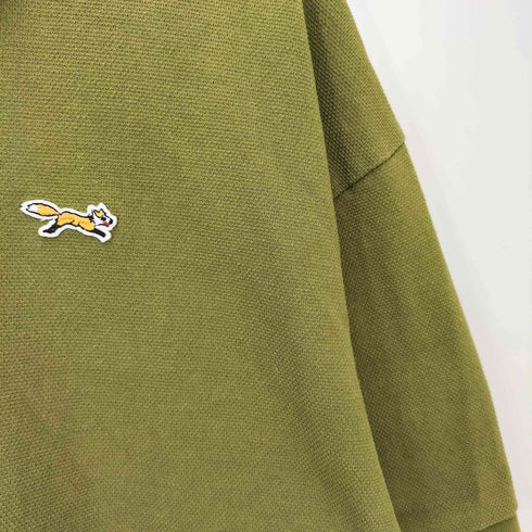 ペニーズタウンクラフト PENNEYS TOWNCRAFT 別注 THE FOX ロゴ ワッペン刺繍 ルーズ鹿の子ポロシャツ メンズ import:L