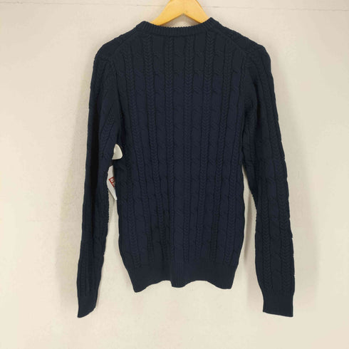 ナノユニバース NANO universe コットンケーブルクルーネックニット メンズ JPN:M