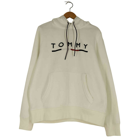 トミーヒルフィガー TOMMY HILFIGER ロゴ刺繍 プルオーバーパーカー メンズ JPN:M