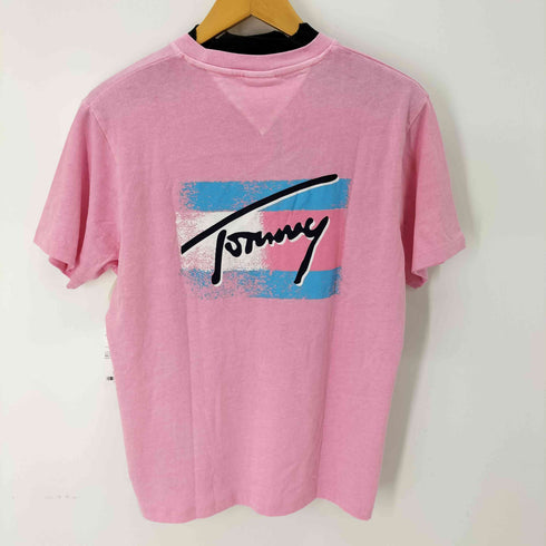 トミージーンズ tommy jeans ペイントフラッグTシャツ レディース M