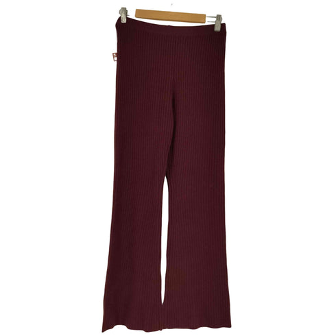 ボールジー BALLSEY ウールセーブルカシミヤ セミフレアパンツ レディース 36