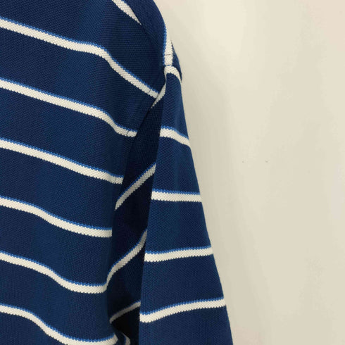 トミーヒルフィガー TOMMY HILFIGER ロゴ刺繍 ボーダーポロシャツ メンズ import:XL