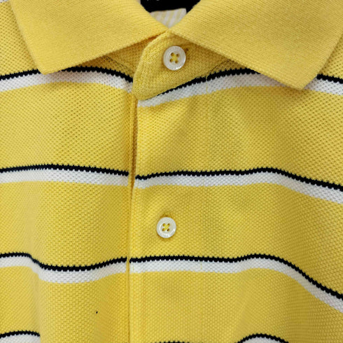 トミーヒルフィガー TOMMY HILFIGER ロゴ刺繍 ボーダーポロシャツ メンズ import:XL