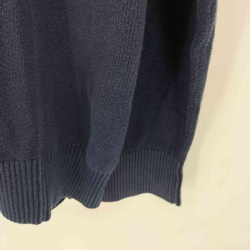トミーヒルフィガー TOMMY HILFIGER ロゴ刺繍 ハーフジップ コットンニット メンズ import:XXL