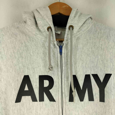 ユーエスアーミー U.S. ARMY 91年製 SWEATSHIRT HOODED TALONジップ 霜降り ジップアップパーカー メンズ JPN:M