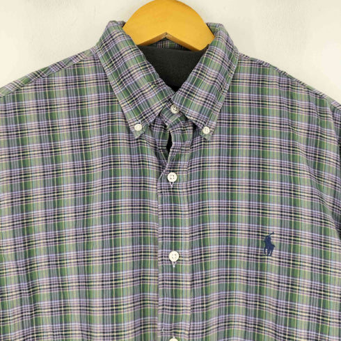 ラルフローレン RALPH LAUREN SLIM FIT チェック L/S ボタンダウンシャツ メンズ JPN:L