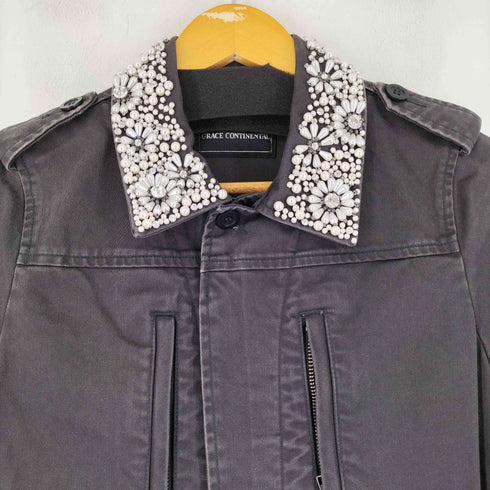 グレースコンチネンタル GRACE CONTINENTAL ビジュー加工 ジャケット レディース 38