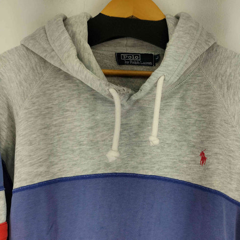 ポロバイラルフローレン Polo by RALPH LAUREN 90s ボーダーラインプルオーバーパーカー メンズ JPN:L