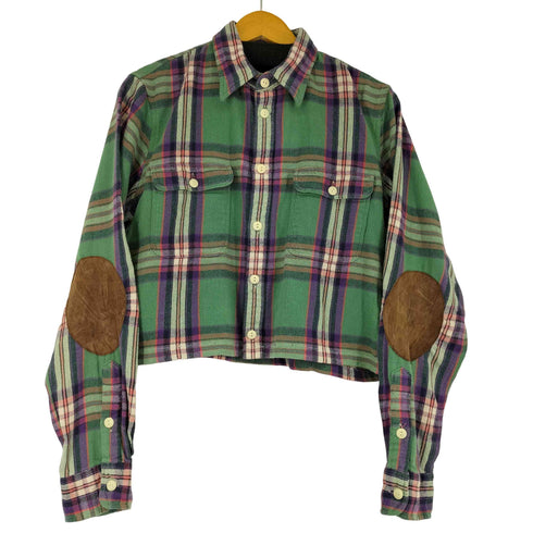 ポロラルフローレン POLO RALPH LAUREN エルボーパッチ フラップポケット ネルシャツ レディース JPN:XL