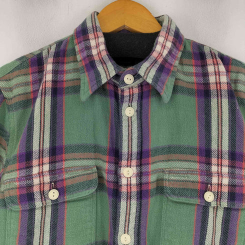 ポロラルフローレン POLO RALPH LAUREN エルボーパッチ フラップポケット ネルシャツ レディース JPN:XL