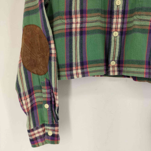 ポロラルフローレン POLO RALPH LAUREN エルボーパッチ フラップポケット ネルシャツ レディース JPN:XL