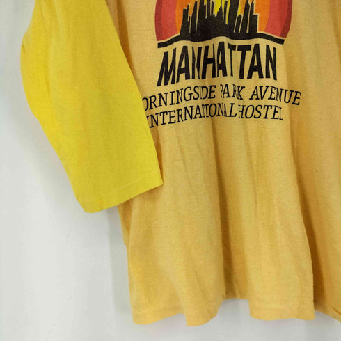 ラッセルアスレチック RUSSELL ATHLETIC 70S フロントプリント ラグラン Tシャツ メンズ JPN:L