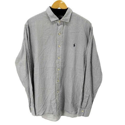 ポロラルフローレン POLO RALPH LAUREN スモールポニー刺繍 L/S ストライプシャツ メンズ import:XL