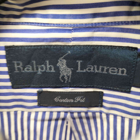 ラルフローレン RALPH LAUREN CUSTOM FIT スモールポニー刺繍 BD L/S ストライプシャツ メンズ import:M