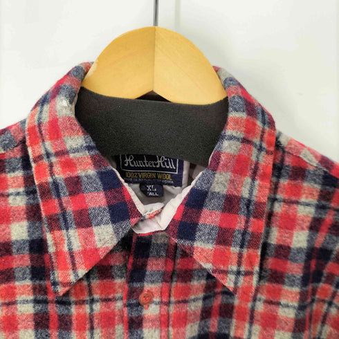 HUNTER HILL 70S ウールチェックシャツ メンズ import:XL