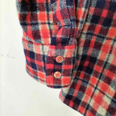 HUNTER HILL 70S ウールチェックシャツ メンズ import:XL