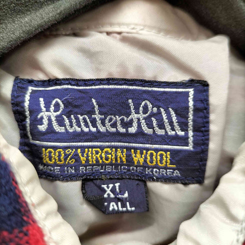 HUNTER HILL 70S ウールチェックシャツ メンズ import:XL