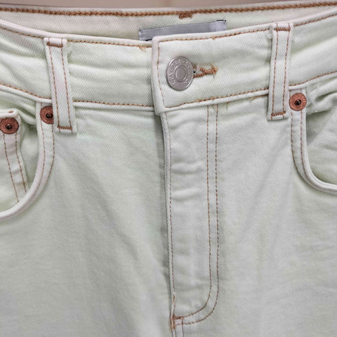 ザラ ZARA Fisherman Denim Pants フィッシャーマン ターンアップ カラー デニム パンツ レディース JPN:4