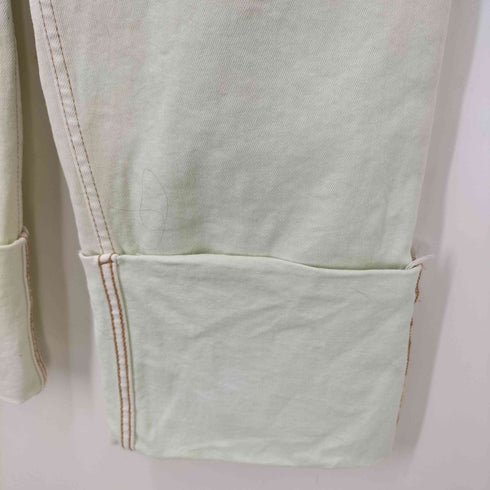 ザラ ZARA Fisherman Denim Pants フィッシャーマン ターンアップ カラー デニム パンツ レディース JPN:4