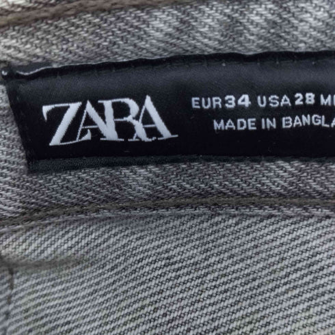ザラ ZARA Baggy Fit Jeans Grey メンズ 34