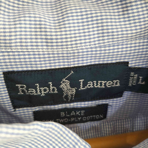 ラルフローレン RALPH LAUREN 90S BLAKE ポニー刺繍 L/S BD シャツ メンズ import:L