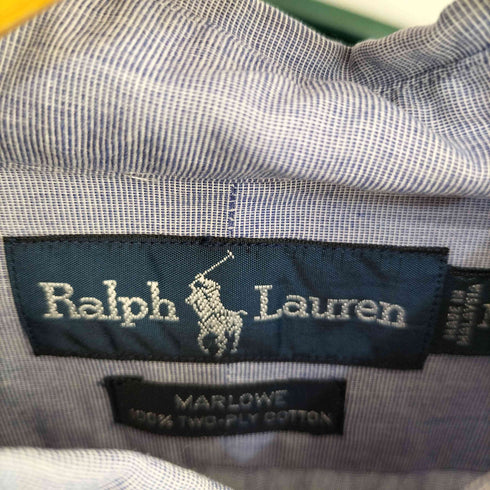 ラルフローレン RALPH LAUREN 90S MARLOWE ポニー刺繍 L/S BD シャツ メンズ import:M